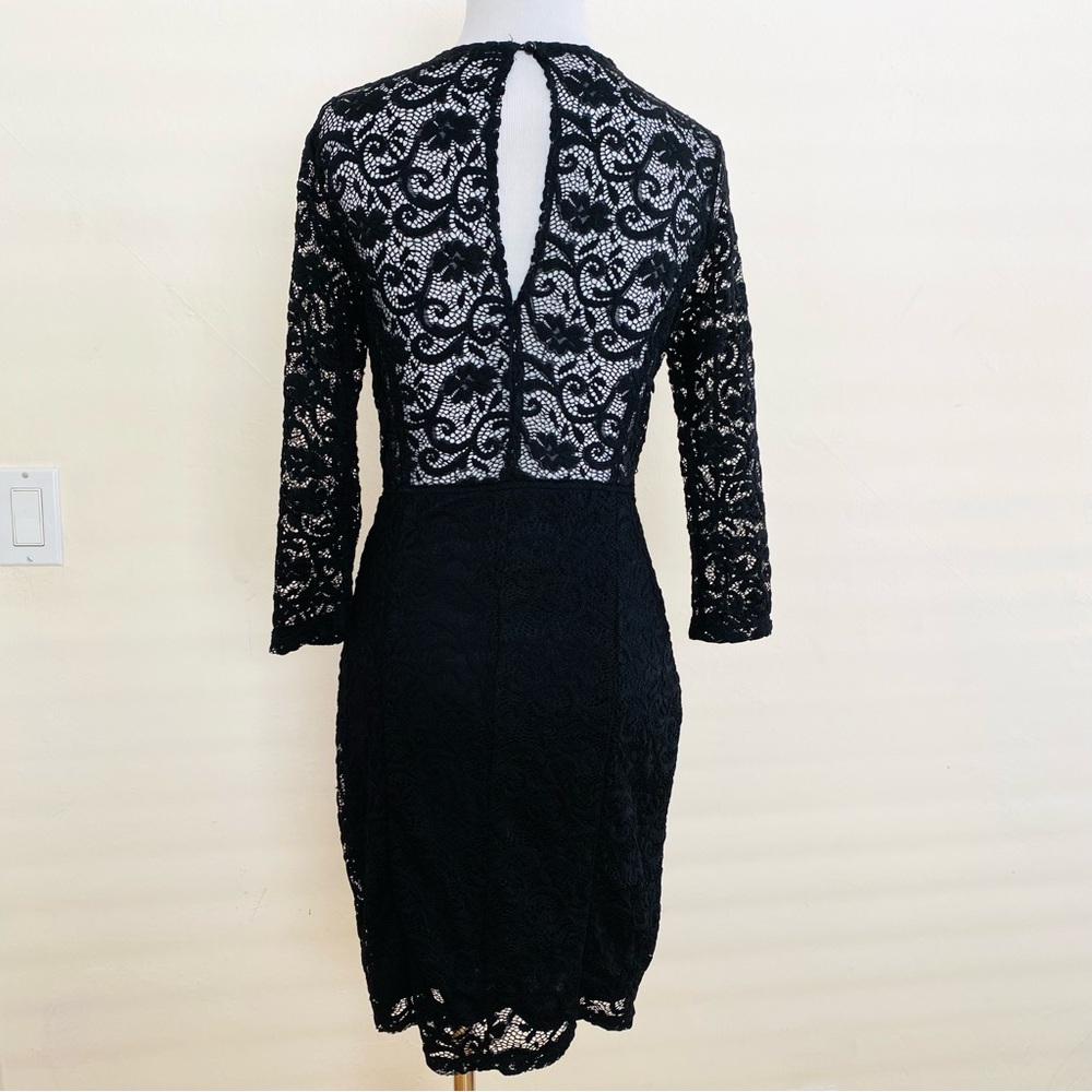 TALLY WEIJL BLACK MEDIUM DRESS LACE BODYCON PARTY LBD WITCHY GOTH WHIMSIGOTH